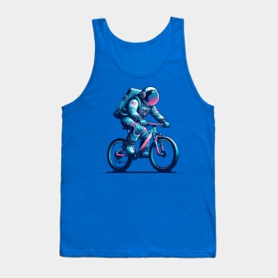 Astronaut riding a bike Tank Top